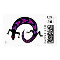 Purple Gecko postage by elliel Purple Gecko postage