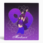 Purple geisha dancer girl cool personalized binder