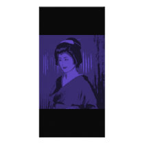 Purple Geisha Custom Photo Card