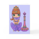 Purple Genie Doll Card