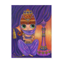 Purple Genie Postcard