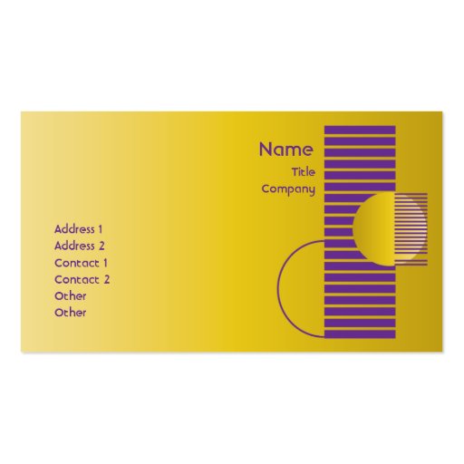 Purple Geometric - Business Business Cards