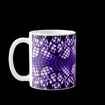 Purple Geometric Design Mug