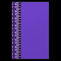 Purple Geometric Design Stationery