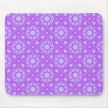 Purple Geometric Pattern Mousepads