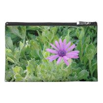Purple Gerbera Floral Travel Accessories Bag at Zazzle