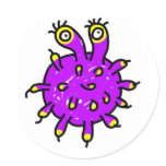 Purple Germ Stickers