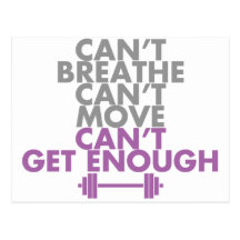 Purple "Get Enough" Post Cards