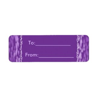 Purple Gift Label