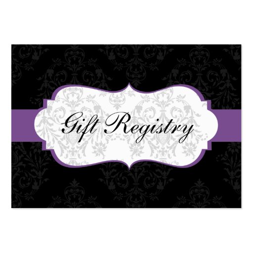 purple  Gift registry  Cards Business Card (front side)
