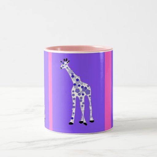 PURPLE Giraffe Coffee Mugs