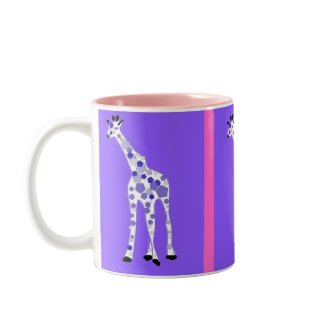 PURPLE Giraffe mug