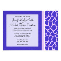 Purple Giraffe Pattern Cards