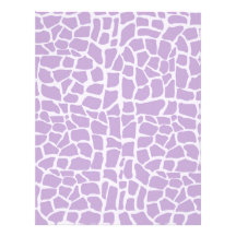 Purple giraffe pattern mosaic letterhead