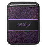 Purple Giraffe Personalized Rickshaw iPad Sleeve