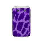 Purple Giraffe Print Blackberry Bold Case