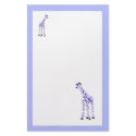 purple giraffes stationery