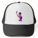 Purple girl hockey player