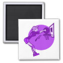 Purple girl slam dunk logo