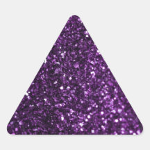 Purple Glimmer Triangle Stickers