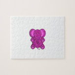 Purple glitter elephant puzzles