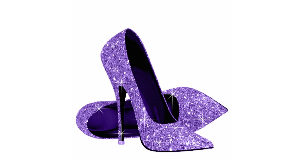 turquoise and purple shoes