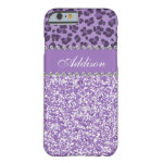 Purple Glitter Leopard Rhinestone Girly Case Barely There iPhone 6 Case Purple Glitter Leopard Rhinestone Girly Case Barely There iPhone 6 Case