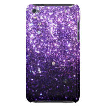 Purple Glitter look iPod Touch Case-Mate Case