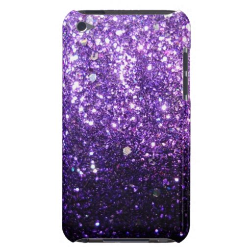 Purple Glitter look iPod Touch Case-Mate Case | Zazzle