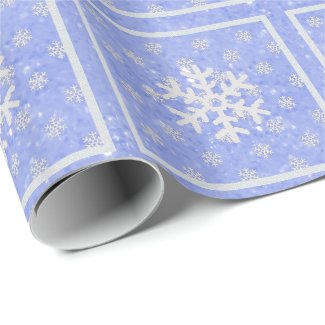 Purple Glitz : Snowflakes Wrapping Paper