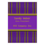 purple gold distressed lines business cards