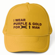 Purple & Gold Favre Hat by purplefavre Purple & Gold Favre Hat