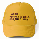 Purple & Gold Favre Hat