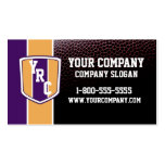 Purple & Gold Football Card business cards