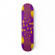 Purple Gold fractal Skateboard