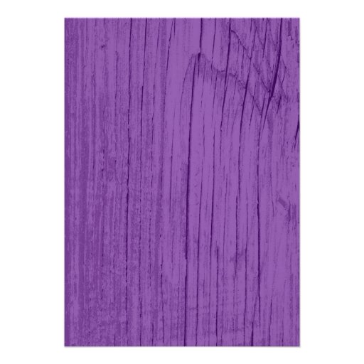 Purple & Gold Rustic Barn Wood Wedding Invitations