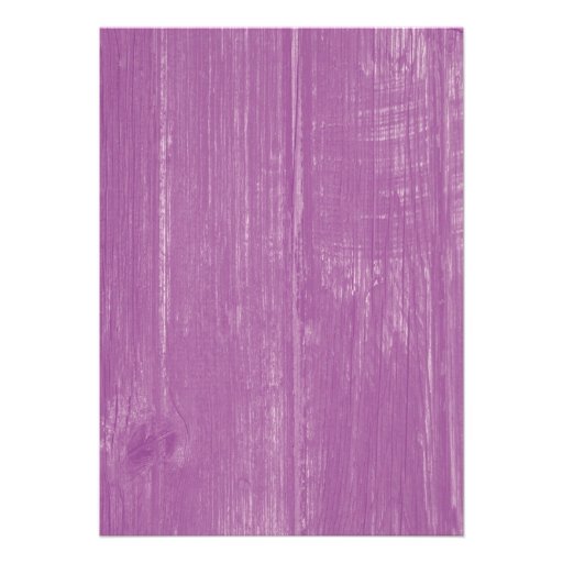 Purple Gold Rustic Lace Wood Wedding Invitations