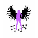Purple Goth Angel shirt by HeatherArt Purple Goth Angel shirt