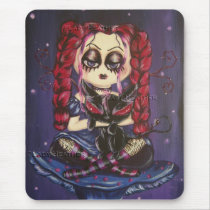 Purple Goth Fairy Mousepad mousepads