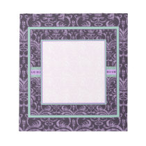 Purple Gothic Grunge Elegant Notepad notepads