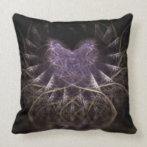 Purple Gothic Heart Cushion Pillow pillows