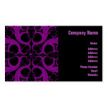 Purple Gothic Heart Fractal business cards