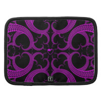 Purple Gothic Heart Fractal Folio Planner