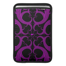 Purple Gothic Heart Fractal MacBook Air Sleeves