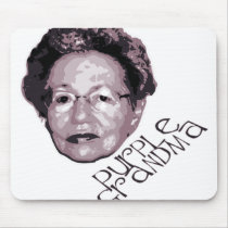 Purple Grandma (tilted) mousepads