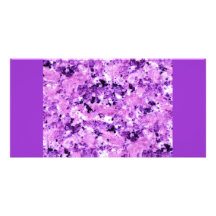 purple_granite personalized photo card