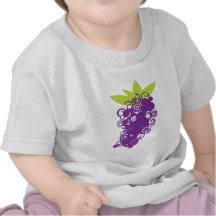 Purple Grape Design T Shirt