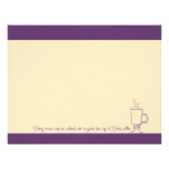 Purple Grape Irish Coffee Cup Note Cards invitations