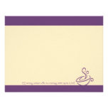 Purple Grape Morning Without Coffee Cup Note Cards invitations