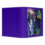 Purple Grapes Cluster Vinyl Binder